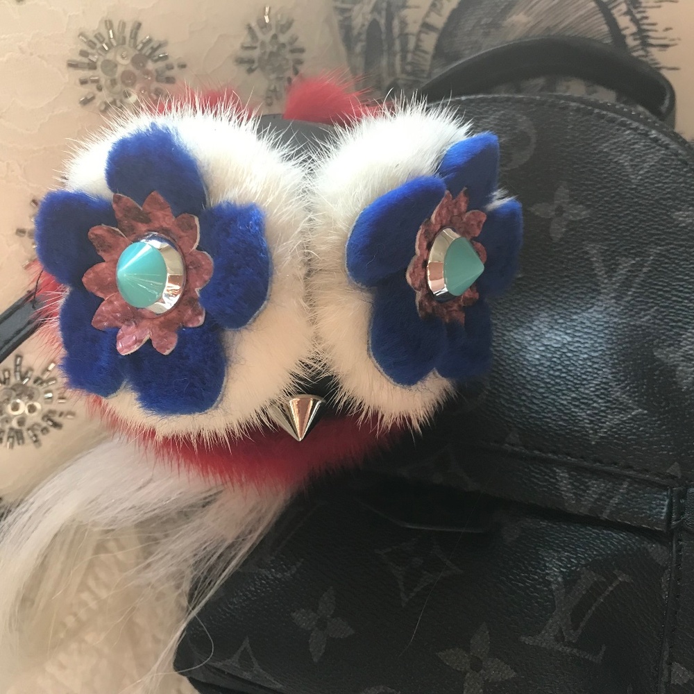 FENDI fur bag charm